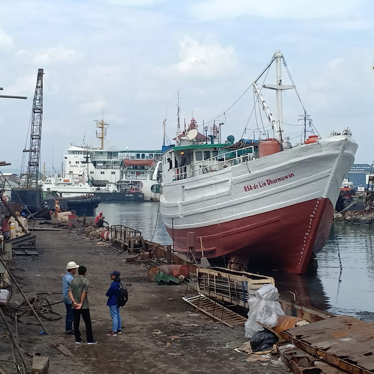 RSA dr Lie Dharmawan Docking Di Galangan Samudera Indonesia