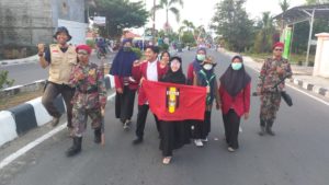 Kader Persyarikatan Muhammadiyah ikut karnaval budaya.