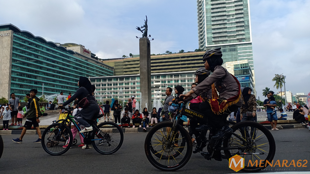 Hari Bebas Berkendaraan Bermotor atau Car Free Day (CFD) Jakarta (16/2/2020). 
