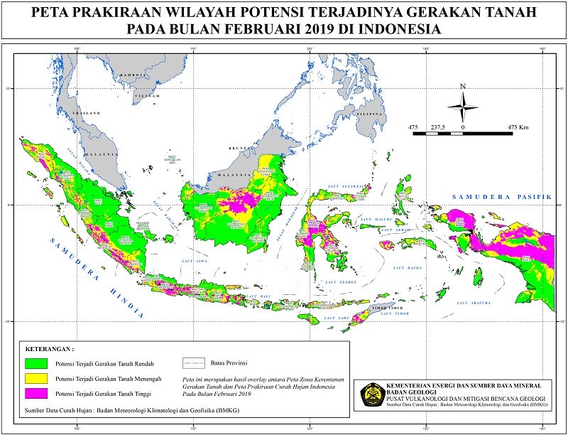 Peta potensi gerakan tanah