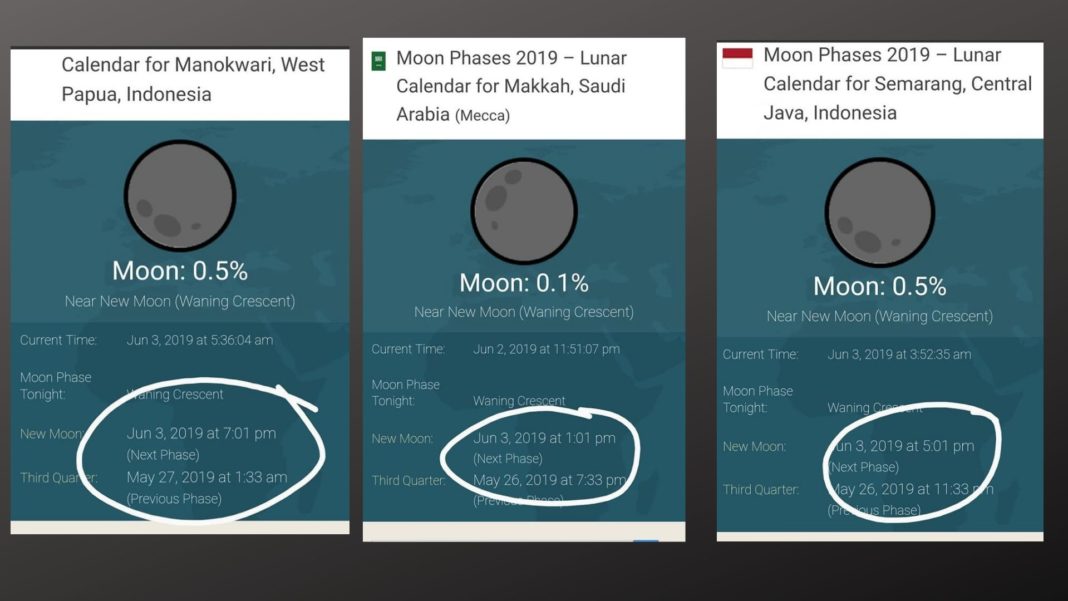 Lebaran Selasa atau Rabu?