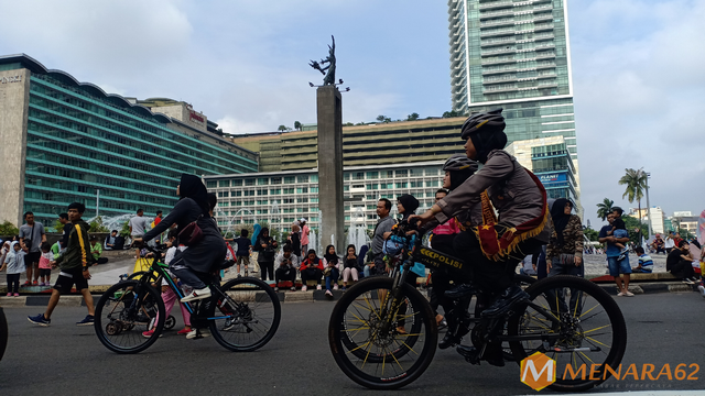 Hari Bebas Berkendaraan Bermotor atau Car Free Daya (CFD) Jakarta (16/2/2020).