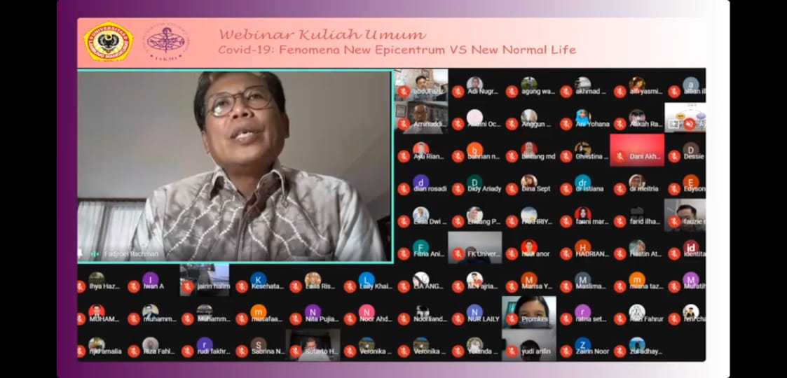 Diskusi “New Normal” Jubir Presiden Isi Webinar di Universitas Lambung Mangkurat