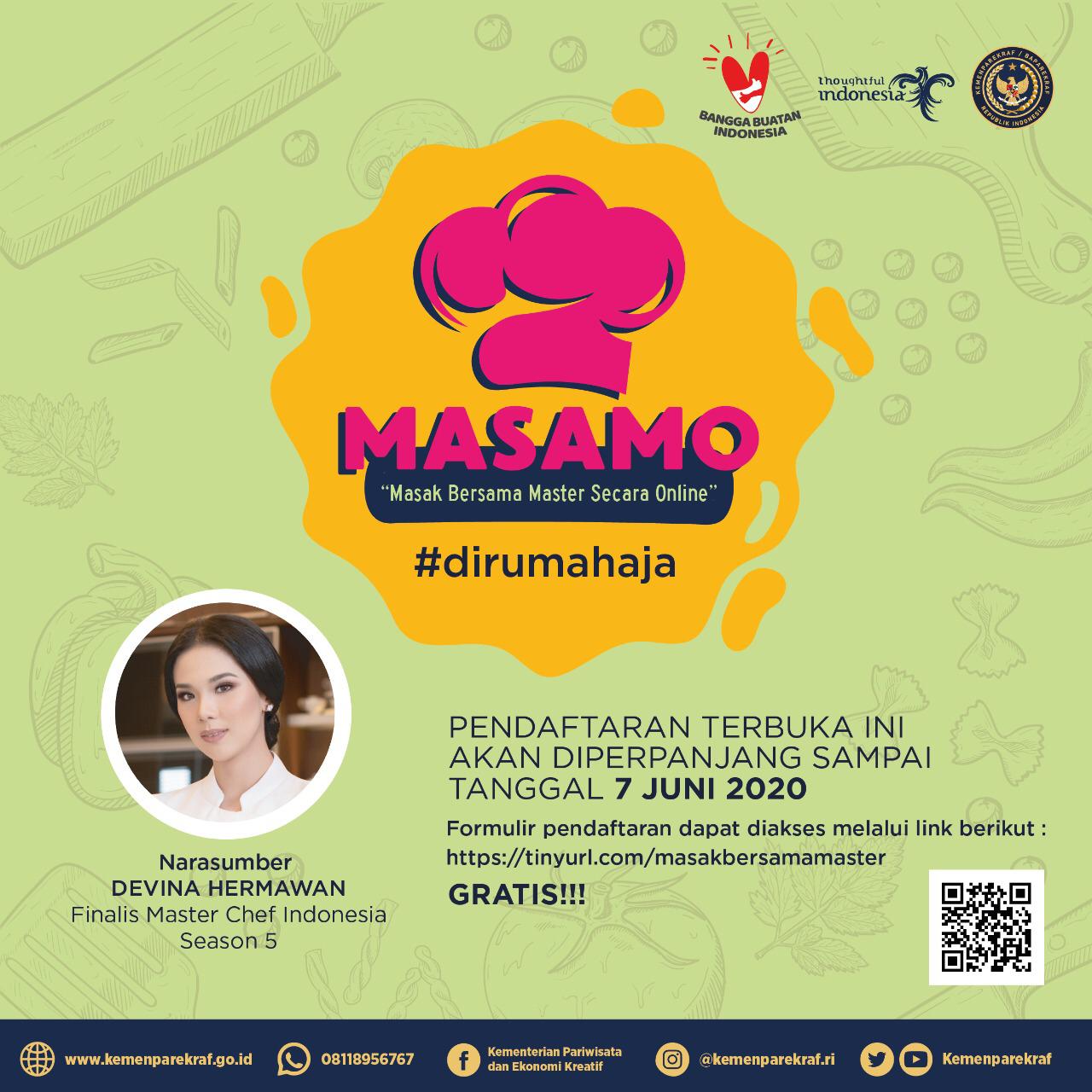 Suka Masak? Yuk, Berbagi Kreasi dan Inspirasi di Masamo 2020