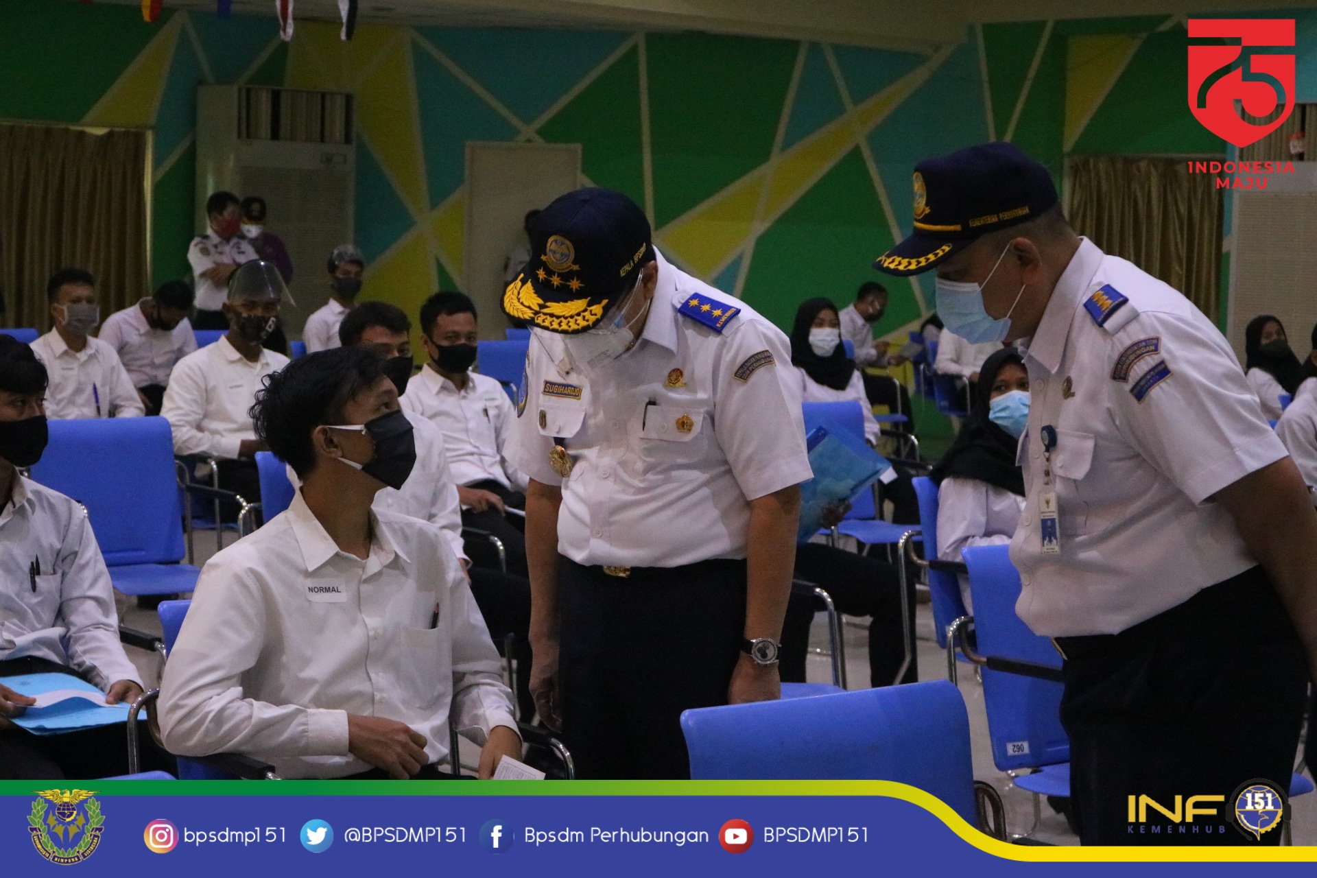 Tes Calon Taruna Perhubungan Berjalan Tertib dengan Melaksanakan Protokol Kesehatan di Area Pendidikan