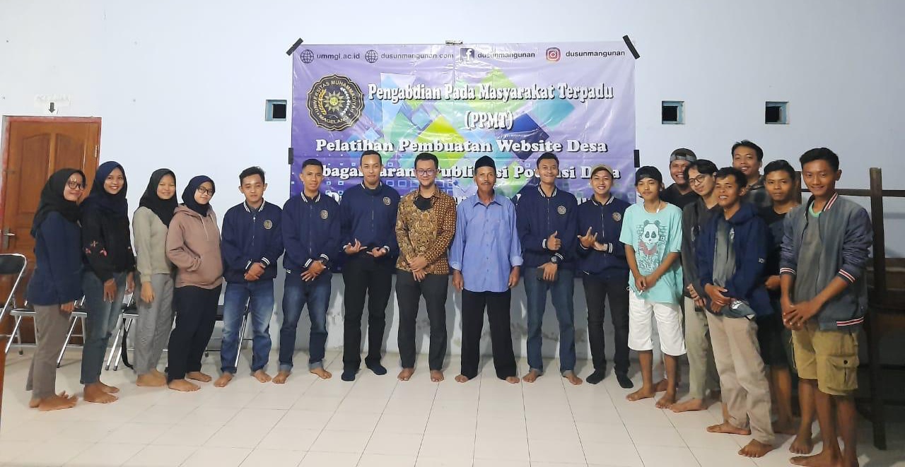 Kembangkan Potensi Desa, Mahasiswa UMMagelang Ajarkan Pembuatan Website bagi Karang Taruna Mangunan
