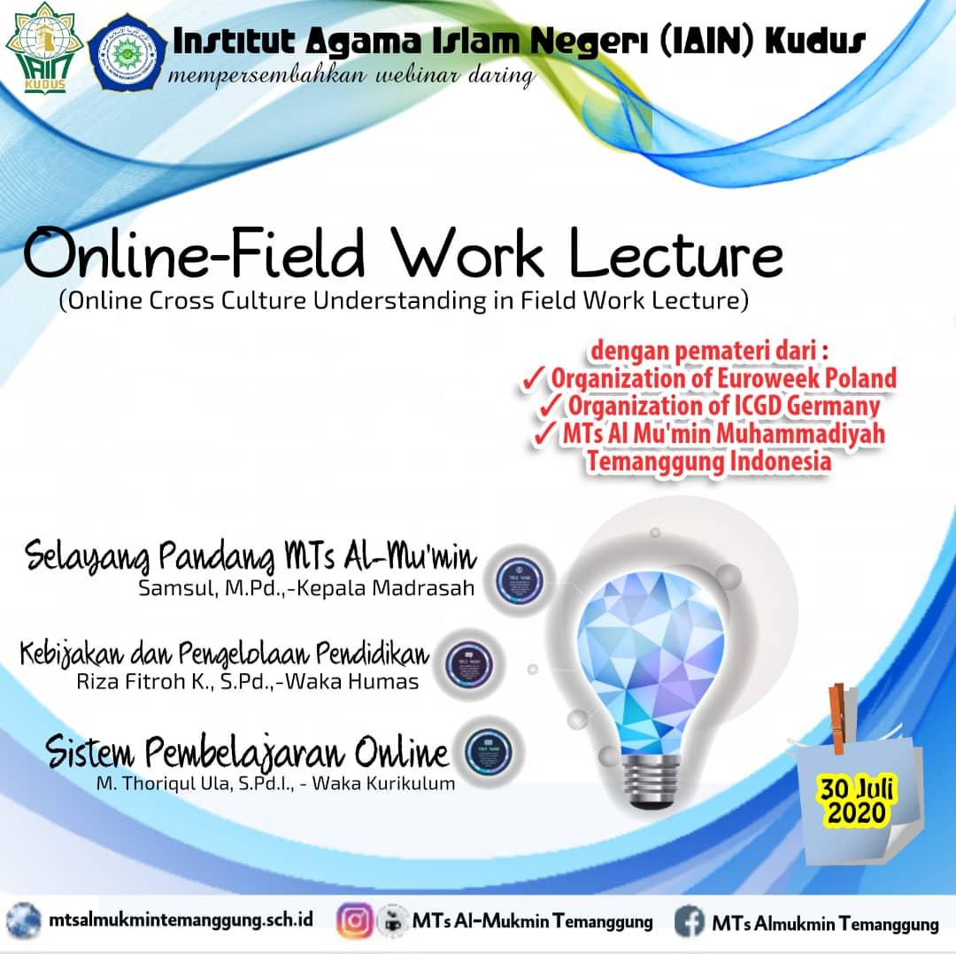 IAIN Kudus Tunjuk MTs Al-Mu’min Menjadi Narasumber KKL Online