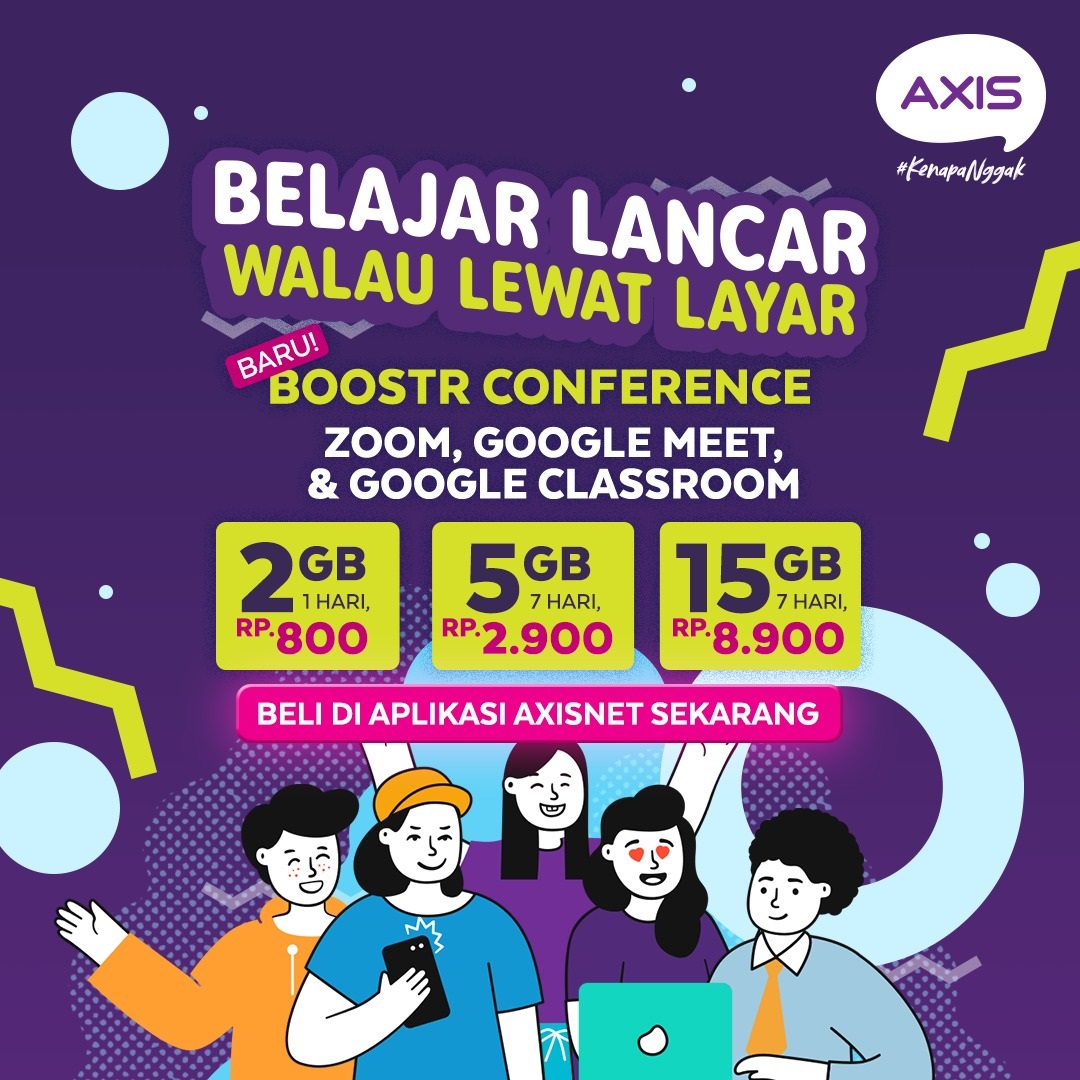 XL Axiata Hadirkan Paket AXIS Boostr Edukasi dan Conference