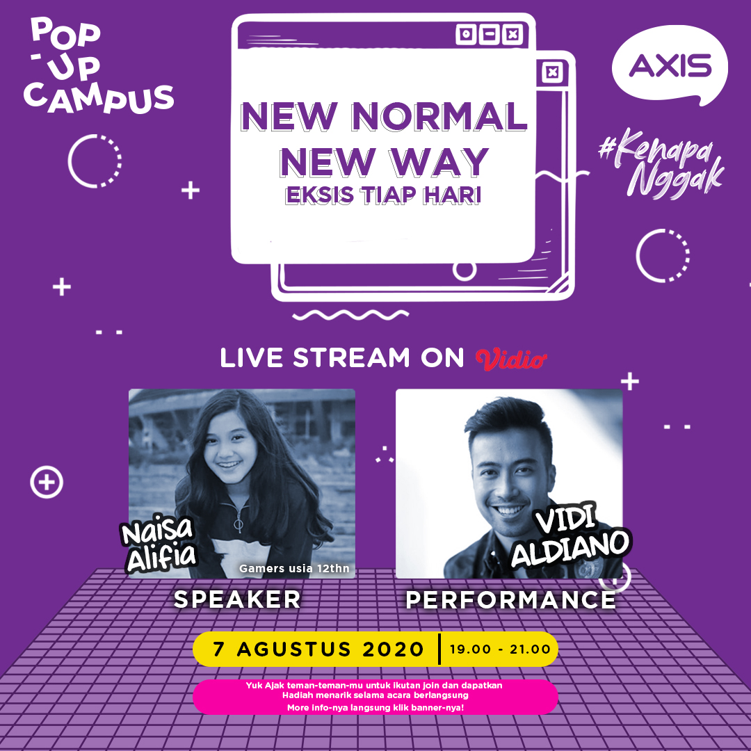 Dorong Kreativitas Anak Muda pada Masa Pandemi AXIS Gelar POP Up Campus Live Streaming