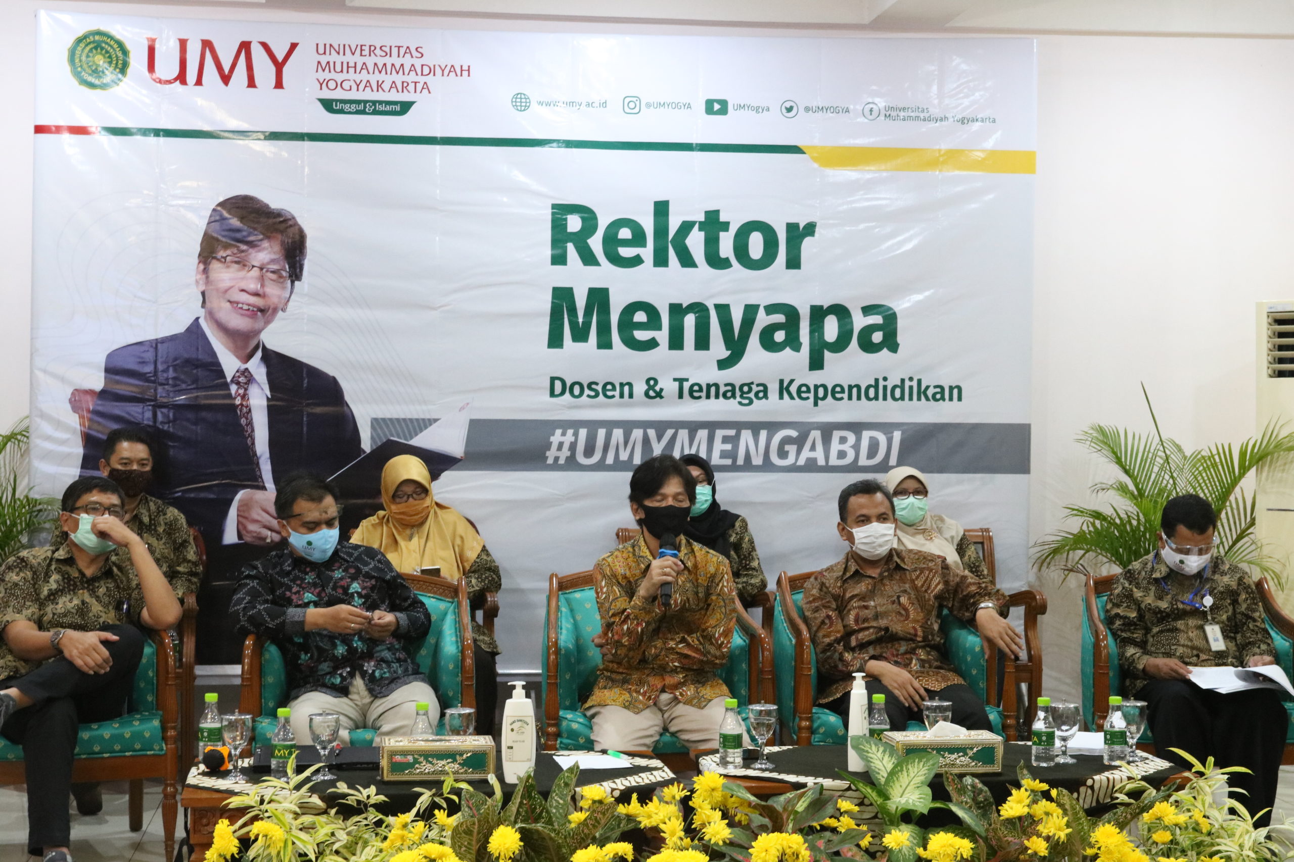 Persiapkan Kuliah Offline, Rektor Menyapa Ajak Diskusi Dosen dan Tendik