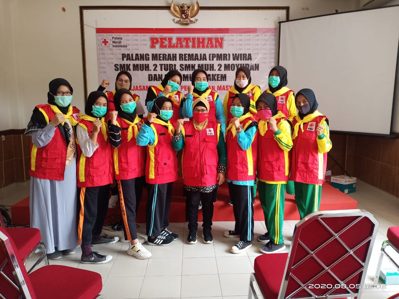 Pelatihan PMR Wira di SMK Muhammadiyah 2 Turi Sleman