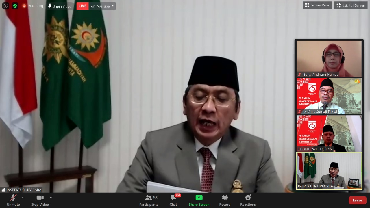 RS PKU Muhammadiyah Solo Peringati HUT RI Ke-75 Secara Virtual