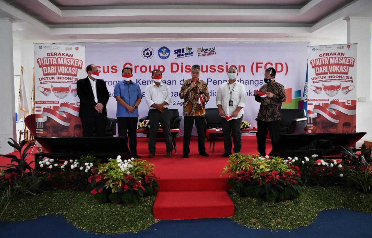 Gerakan Satu Juta Masker Merah Putih dari Vokasi untuk Indonesia Diluncurkan