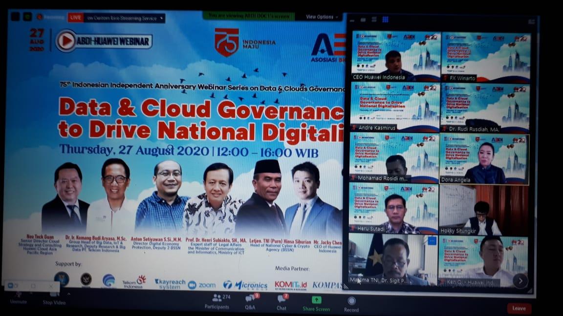Huawei-ABDI Bahas Tata Kelola Data dan Cloud untuk Mendorong Digitalisasi Nasional