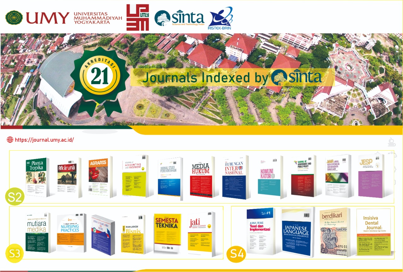 UMY Terus Berprestasi, Raih Akreditasi Jurnal Sinta 2