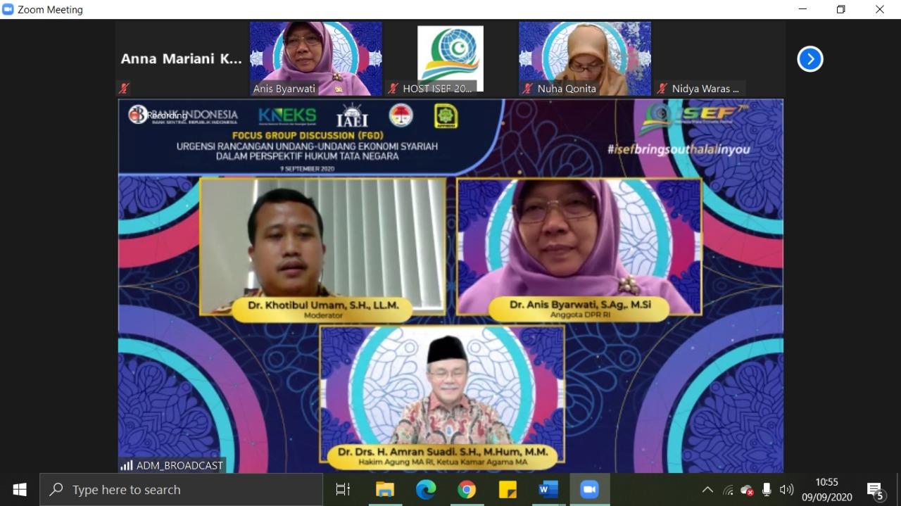 RUU Ekonomi Syariah Perlu Dukungan Berbagai Pihak