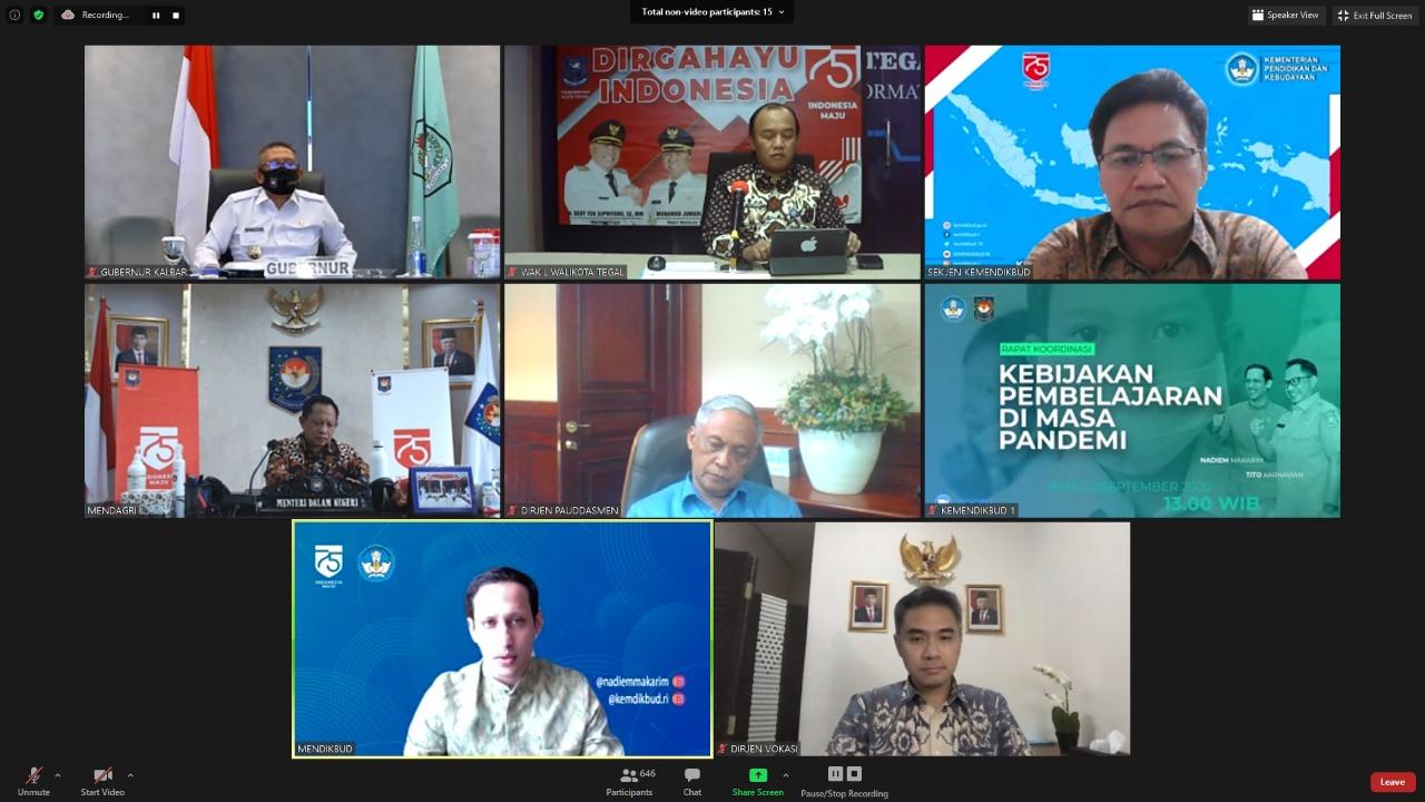 Mendikbud-Mendagri Bahas Pelaksanaan Pembelajaran Dimasa Pandemi Covid-19