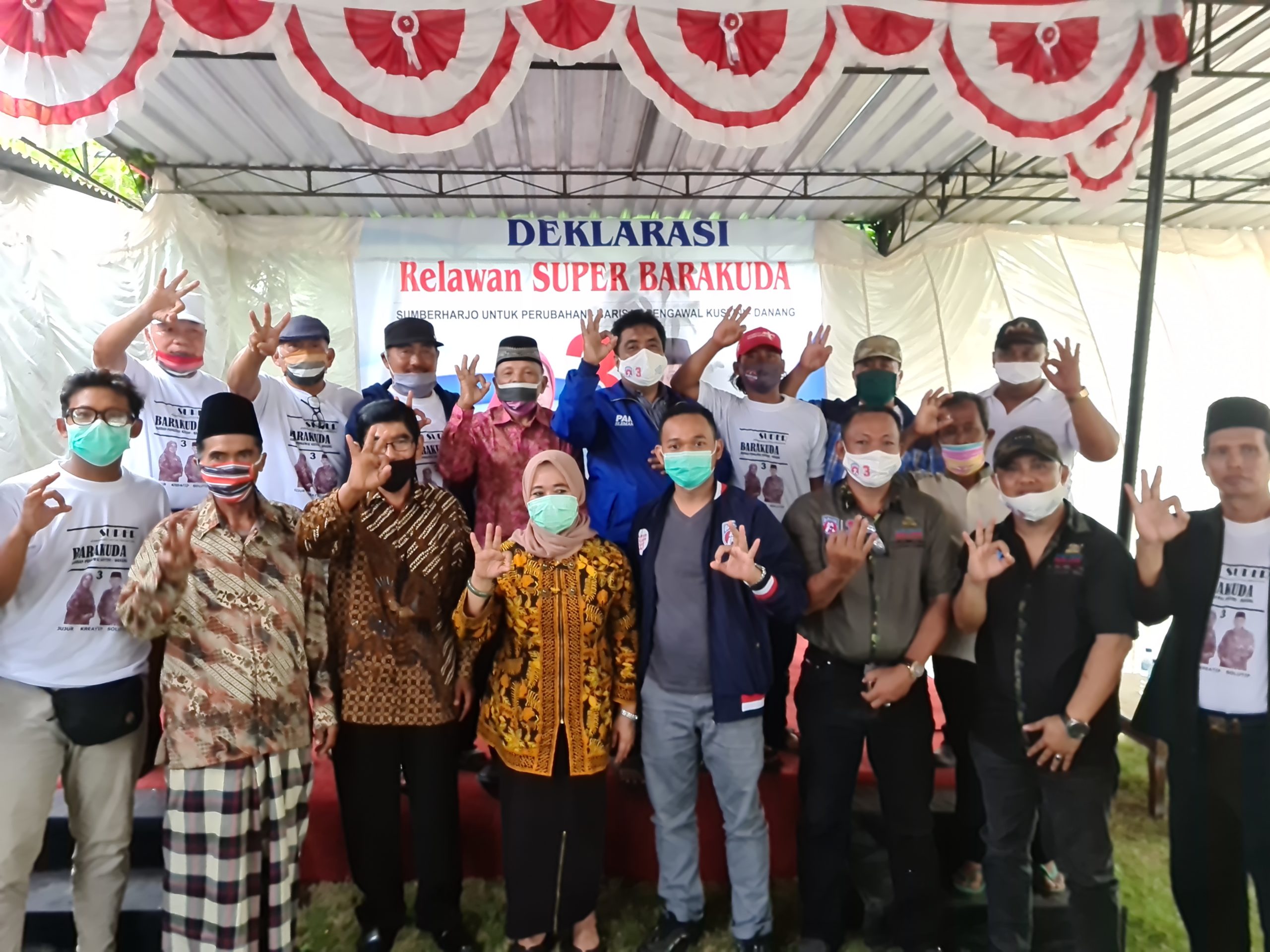 Super Barakuda Sumberharjo Siap Menangkan Kustini-Danang pada Pilkada Sleman 2020