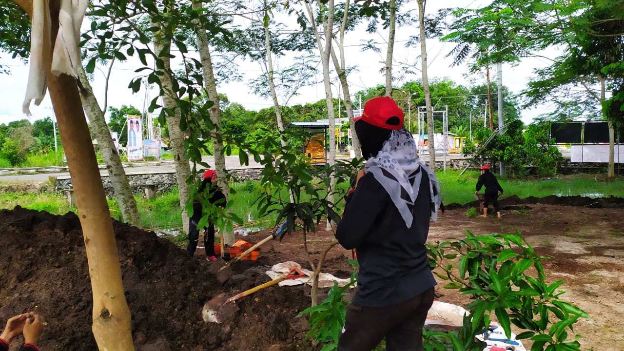 UM Palangkaraya, gelar KKN di halaman Masjid KH Ahmad Dahlan Pulang Pisau