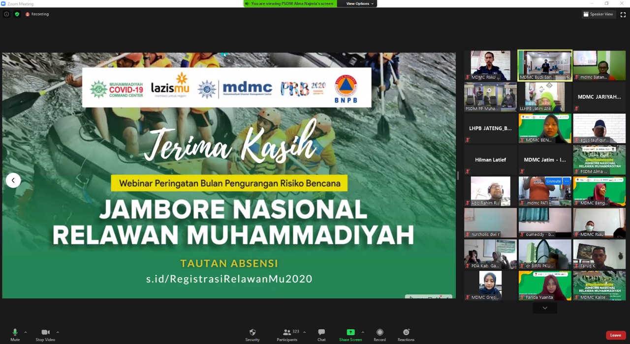 MDMC Gelar Jambore Relawan Muhammadiyah Secara Online