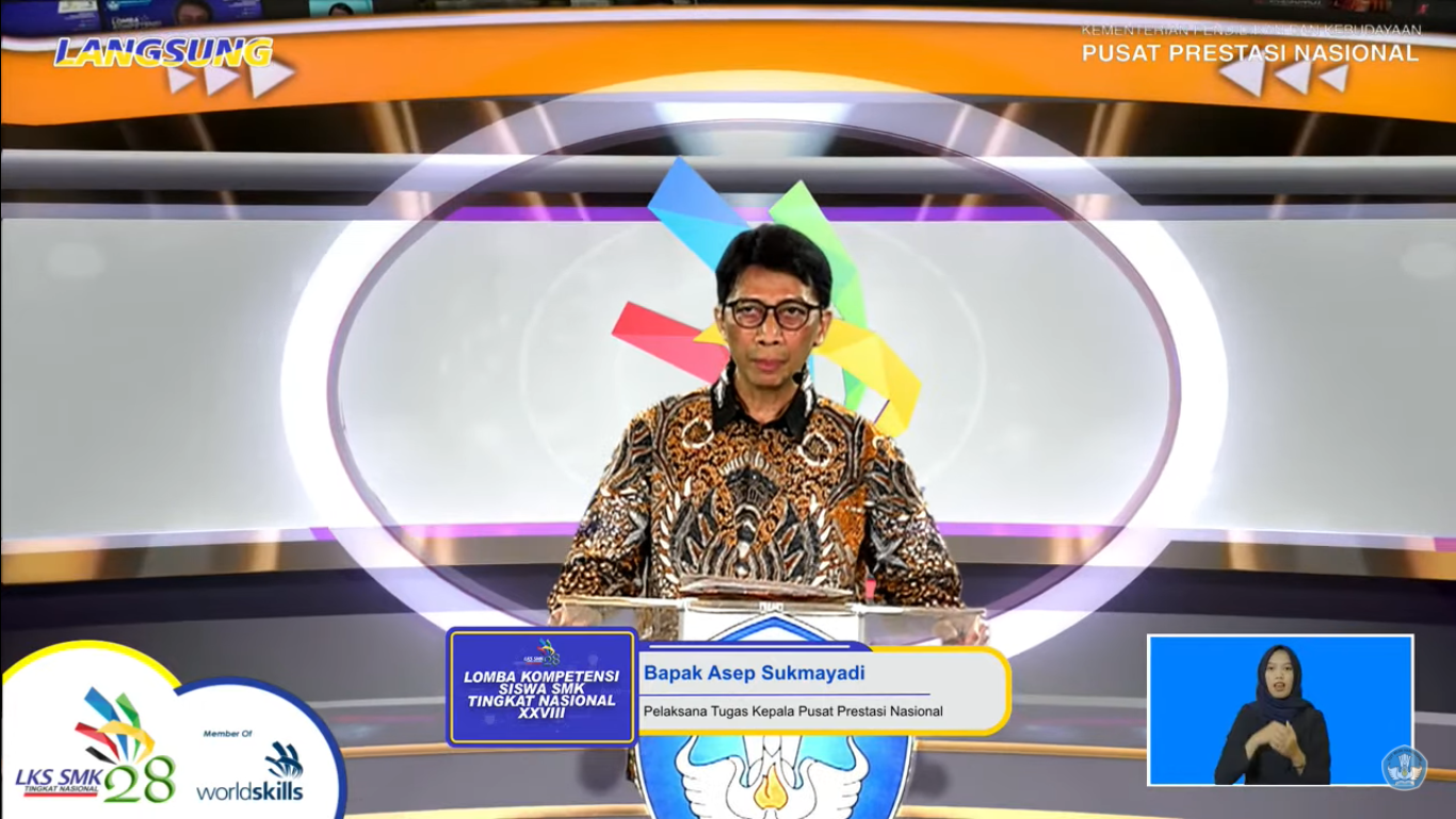 LKS SMK tahun 2020 Resmi Dibuka, 42 Bidang Dilombakan Secara Virtual