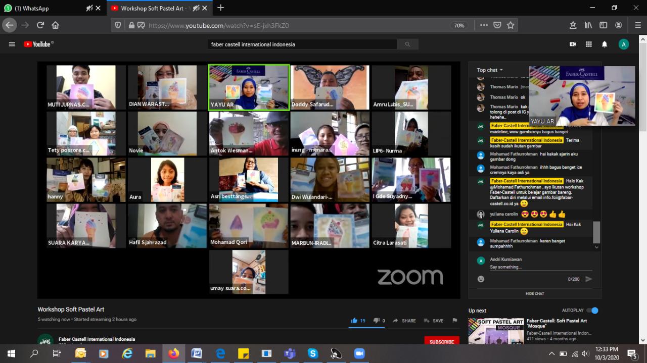 Soft Pastell Art Faber Castell, Mudahnya Melukis dengan Sentuhan Jari