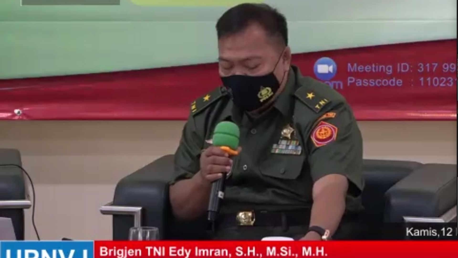 Inspektur Babinkum Mabes TNI Brigjend TNI Edy Imran SH MSI MH