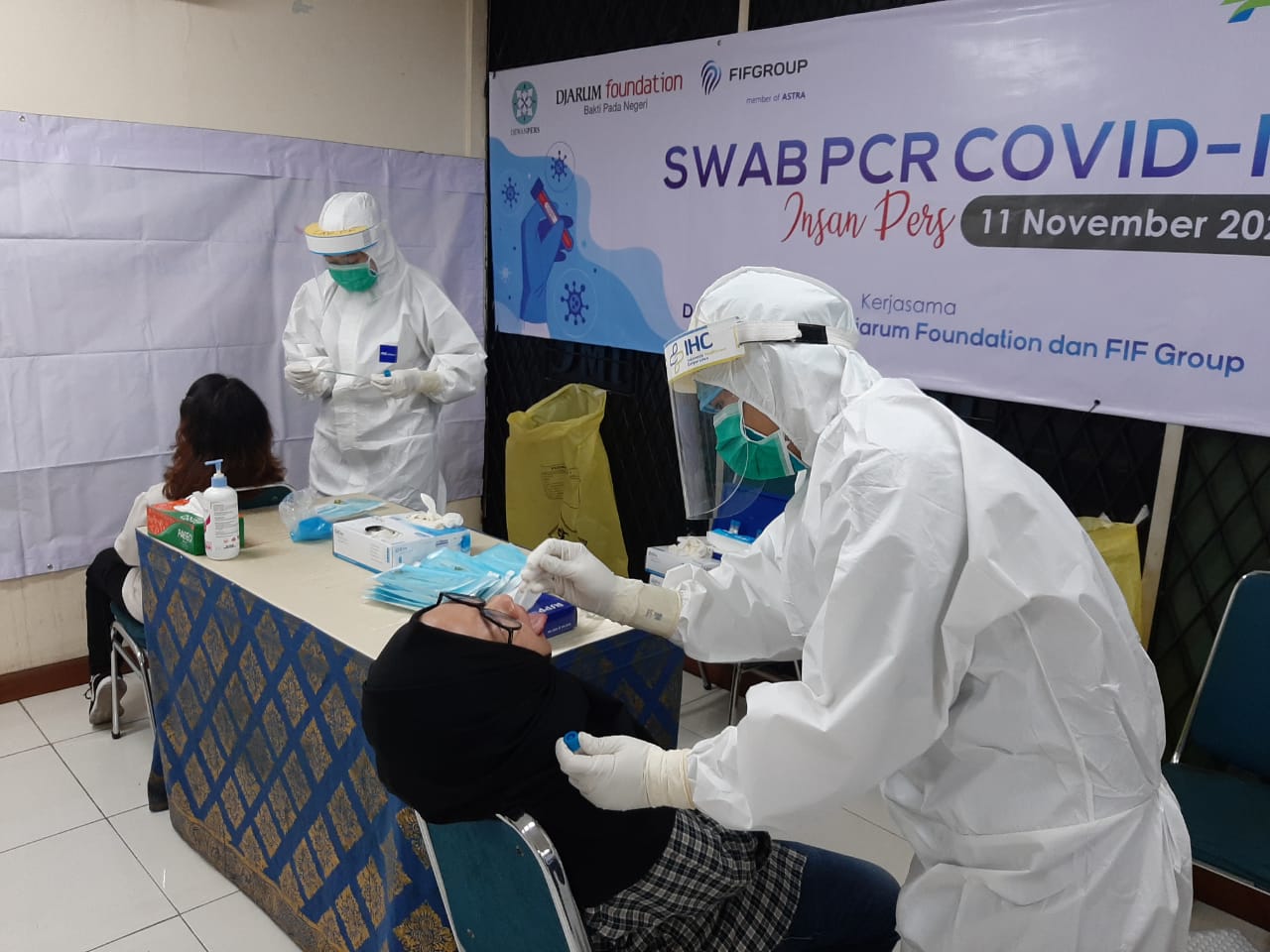 PCR Test V Pekerja Media oleh Dewan Pers Gandeng FIFGROUP, Djarum Foundation, dan Rumah Sakit Pusat Pertamina (RSPP)