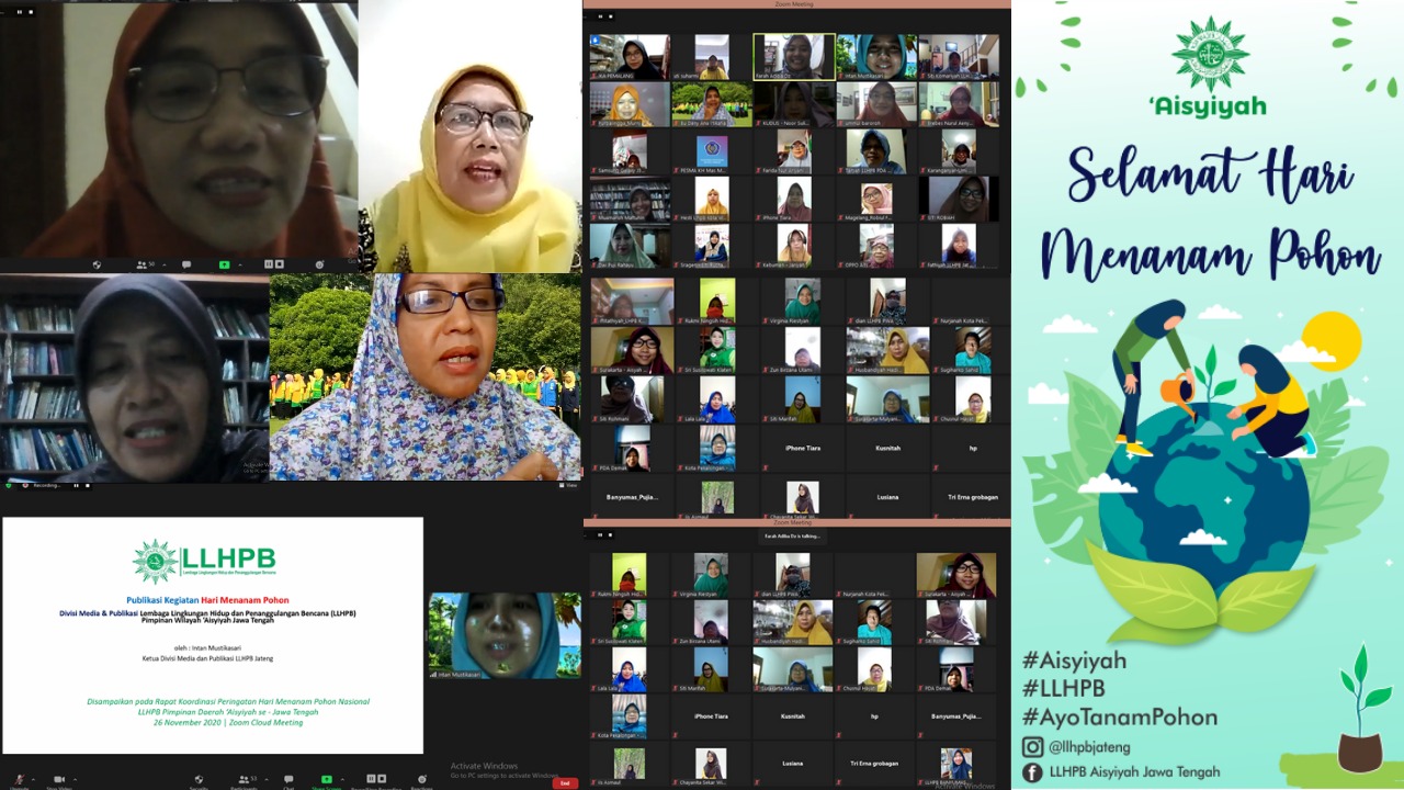 LLHPB Daerah Aisyiyah se-Jawa Tengah Persiapkan Aksi Menanam Pohon