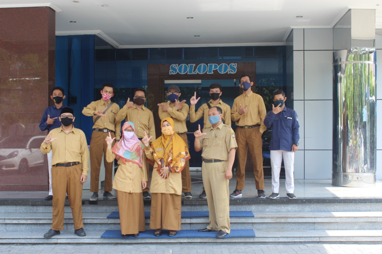 Belajar Media, SD Muhammadiyah 1 Ketelan Kunjungi Griya Solopos