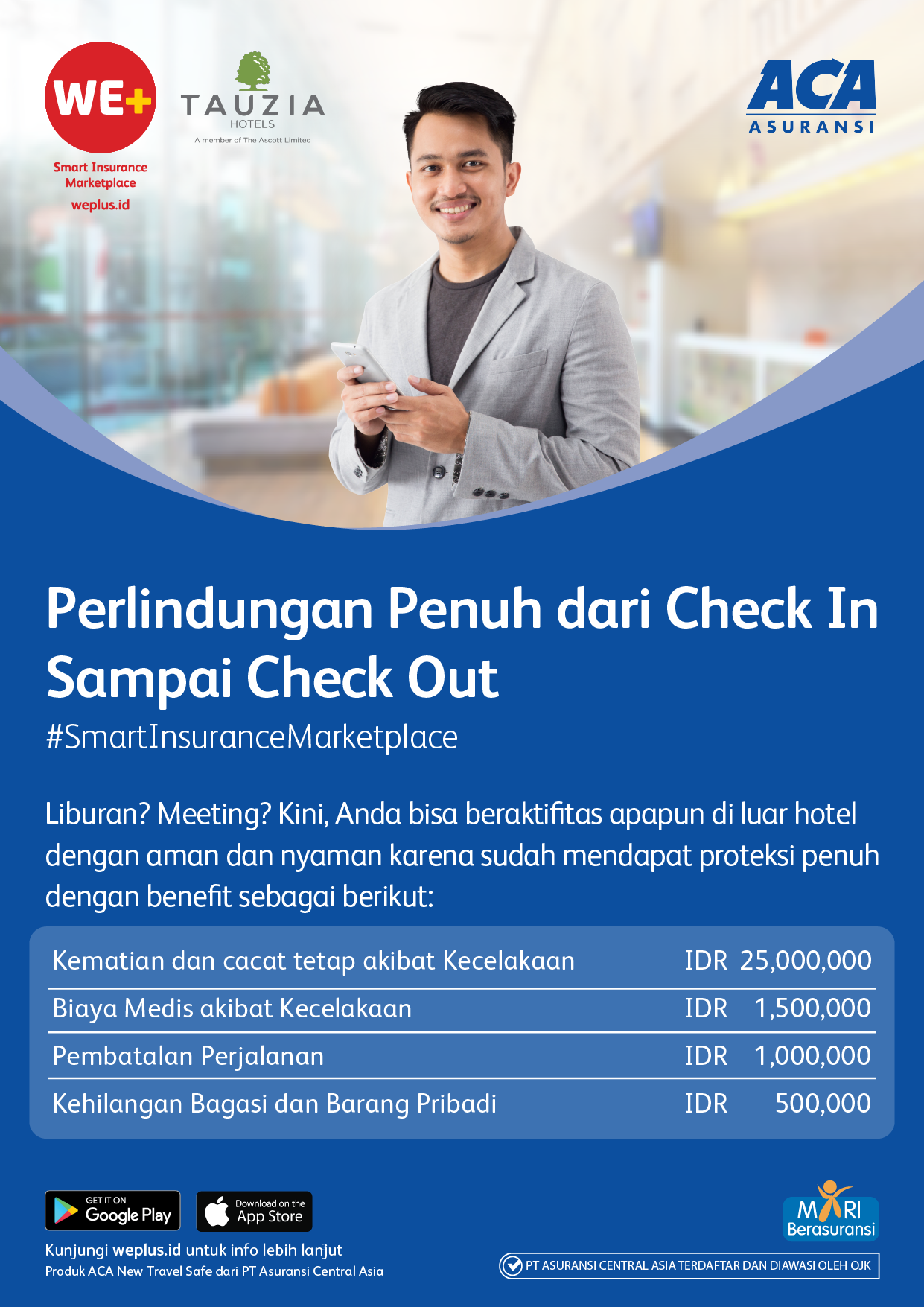 TAUZIA Hotels – WE+ Indonesia untuk Memberikan Perlindungan Asuransi Selama Menginap