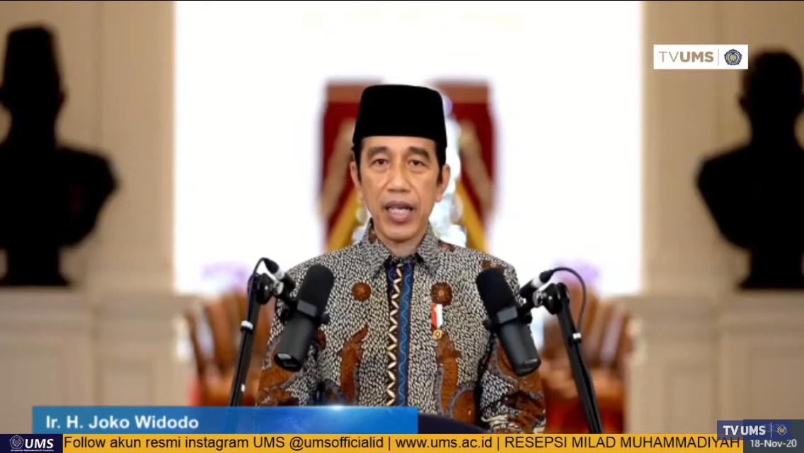 Presiden Ucapkan Terimakasih kepada Muhammadiyah Atas Perannya Dalam Menghadapi Pandemi Covid-19