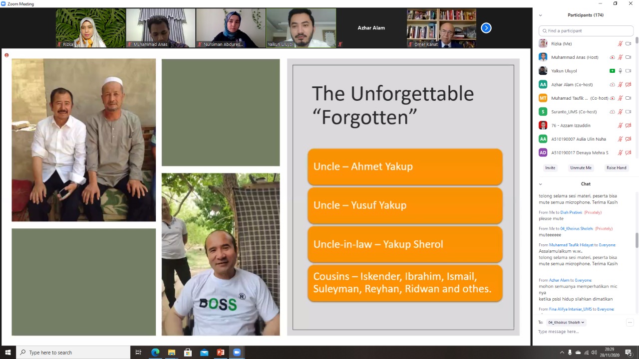 Sejumlah Prodi di UMS Gelar Sharing Online dengan Aktifis Kemanusiaan Suarakan Keadilan HAM Bagi Warga Muslim Uyghur