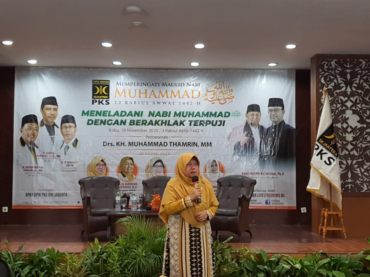 Anis Byarwati Hadiri Maulid Nabi yang Digelar FORSITMA DKI Jakarta