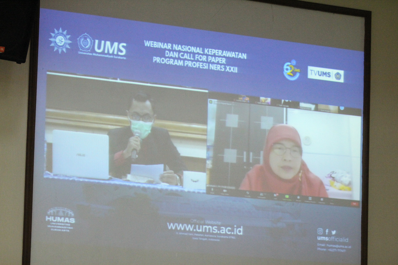 Webinar Program Profesi Ners UMS: Penyakit Kronis Menjadi Penyebab Kematian Pasien Covid-19