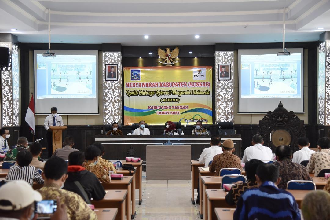 Buka Muskab KORMI, Kustini Berharap Sleman Bugar 2020-2025 Dapat Terwujud