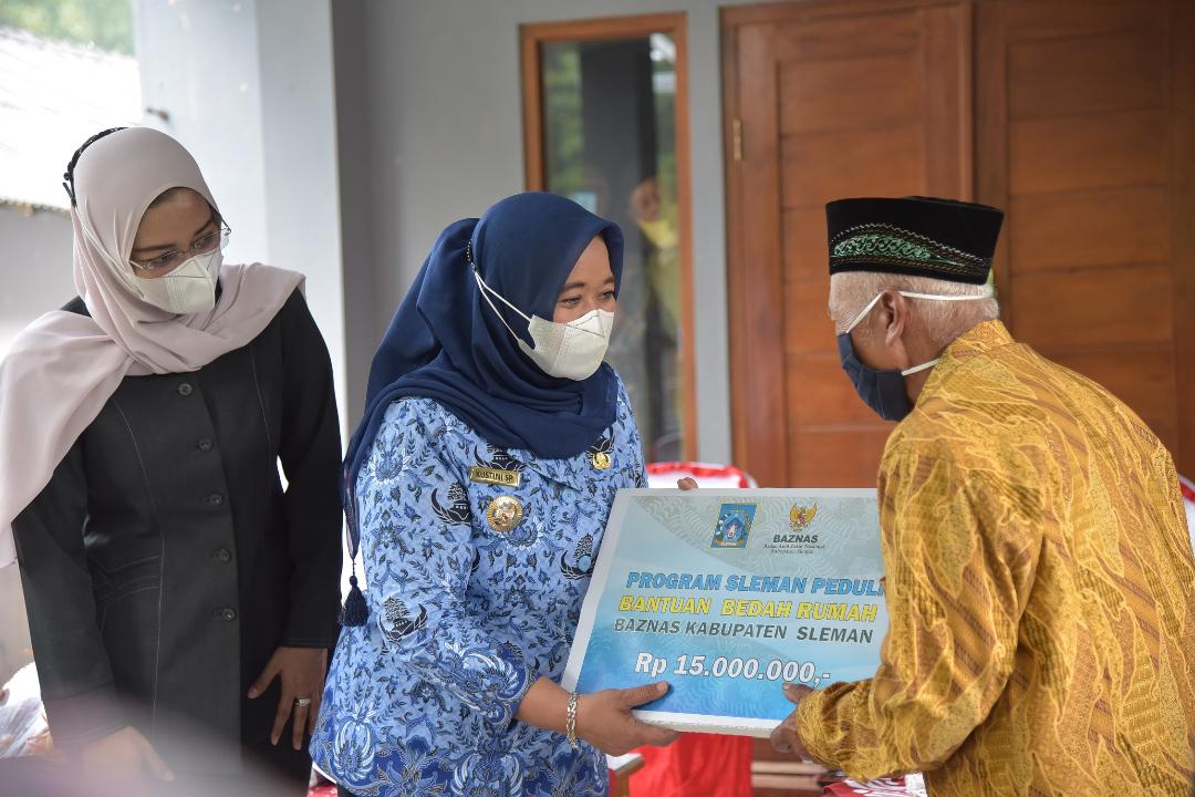 Baznas Sleman Perbaiki Rumah Tidak Layak Huni di Hargobinangun