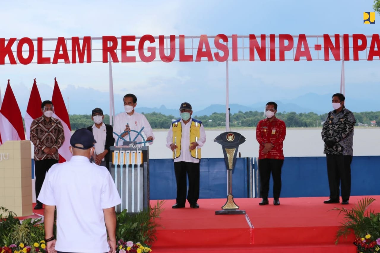 Jokowi : Kolam Regulasi Nipa-Nipa Akan Kurangi Risiko Banjir Kota Makassar