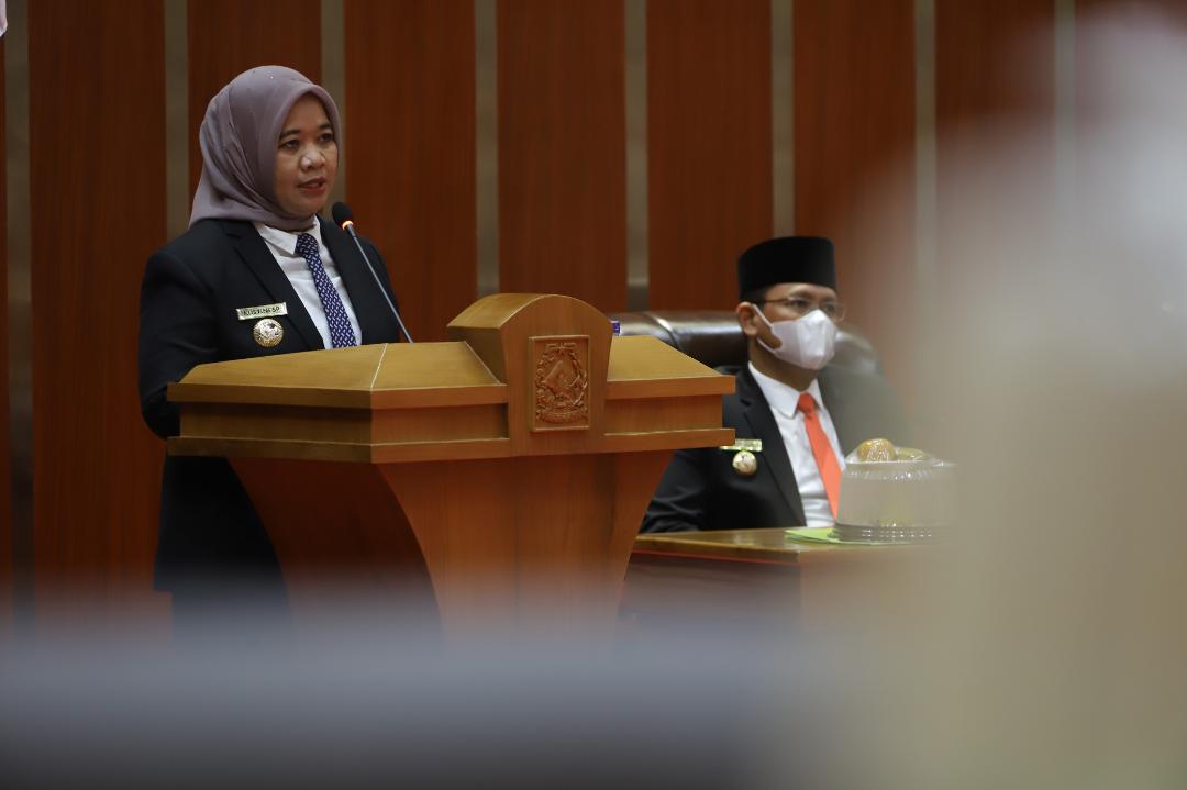 Kustini Sri Purnomo Sampaikan Pidato Perdana Sebagai Bupati Sleman