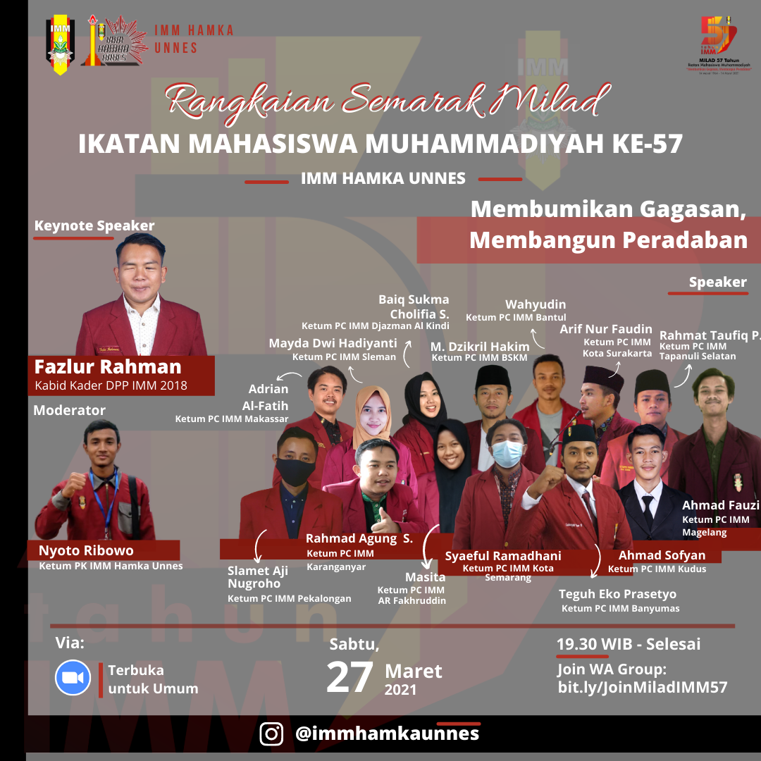 Semarak Milad ke-57 IMM: Refleksi Kader Intelektual IMM