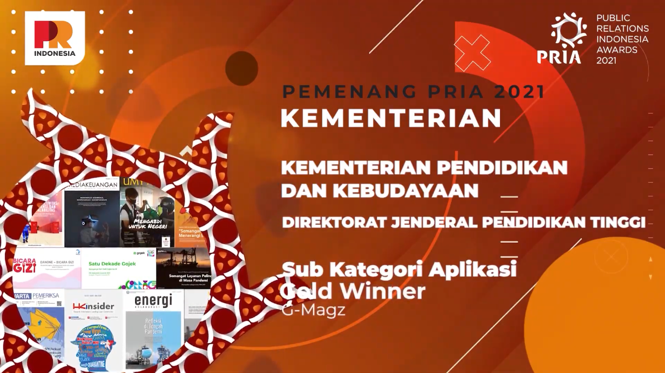 Ditjen Dikti Sabet Tiga Penghargaan PR Indonesia Award 2021