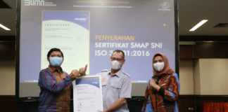 PT Pos Indonesia Raih SNI Sistem Manajemen Anti Penyuapan