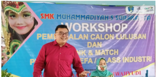 Workshop Pembekalan Calon Lulusan Siap Kerja Dan Link Match Penyiapan Kelas Tefa/Class Industri SMK Muhammadiyah 5 Surakarta