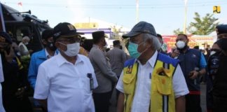 Menteri PUPR Tinjau Langsung Penyekatan Peniadaan Mudik 2021