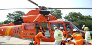 Jasa Marga dan BASARNAS Gelar Simulasi Penyelamatan Khusus Kecelakaan di Jalan Layang MBZ dan Jalan Tol Jagorawi Dengan Rescue Udara