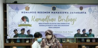 Legislator Anis Hadiri Kegiatan Ramadhan Berbagi Menwa Jayakarta