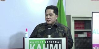 Hadiri Halal Bihalal Kahmi, Erick Thohir Paparkan Strategi Agar BUMN Jadi Lokomotif Pembangunan