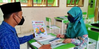 SD Muhammadiyah 1 Ketelan Bagikan Rapor dengan Tetap Terapkan Prokes Ketat,