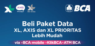 Kerja Sama XL Axiata – Bank BCA, Permudah Pelanggan Beli Paket Data