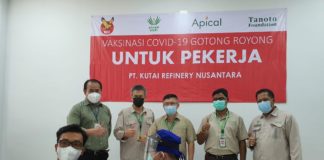 Apical Group Gelar Vaksinasi Gotong Royong di Wilayah Operasi Balikpapan